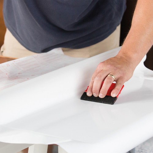 Gloss white sticky backed - gloss,