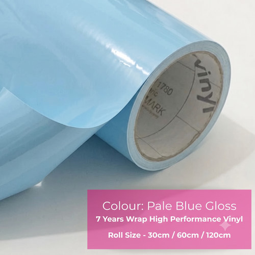Pale blue gloss vinyl - pale,