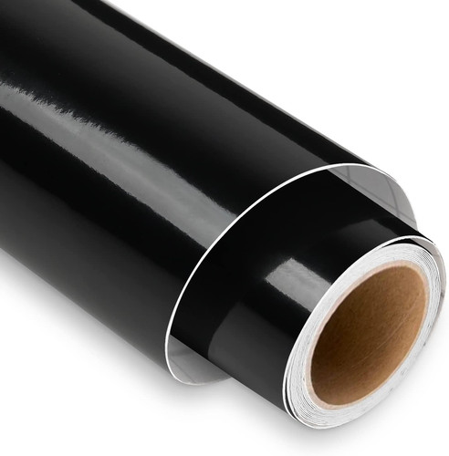 Glossy black permanent vinyl - glossy,