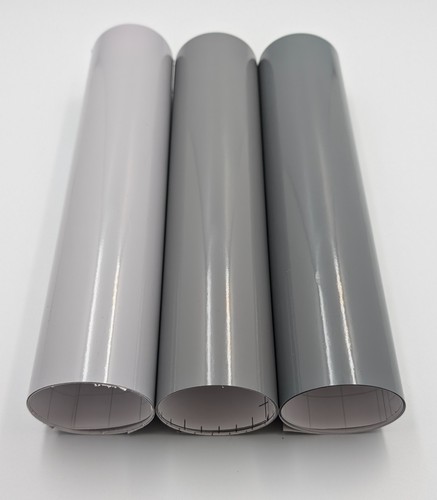 Gloss grey self adhesive vinyl - grey,