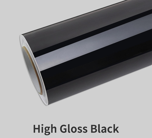 Gloss black vinyl wrap - gloss, self